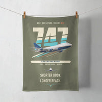 Thumbnail for Boeing 747SP design on green army towel