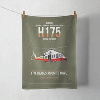 Thumbnail for Airbus H175 design on green army towel