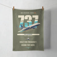Thumbnail for Boeing 737-800 NG design on green army towel