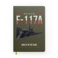 Thumbnail for F-117A Nighthawk design on green army notebook