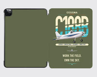 Thumbnail for Cessna A188B AgTruck design on green army ipad tablet case