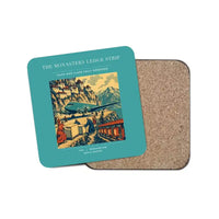 Thumbnail for The Monastery Ledge Strip - Designed Coasters design on turquoise 1-piece