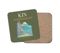 Thumbnail for Norman Manley International Airport (KIN) design on green army 1 piece coaster