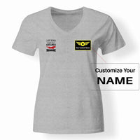 Thumbnail for I Don't Always Stop and Look at Airplanes Designed V-Neck T-Shirts - view 14