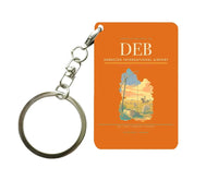 Thumbnail for Debrecen International Airport (DEB) design on orange key chain
