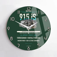 Thumbnail for 915 iS design on dark green no frame wall clock