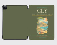 Thumbnail for Calvi (CLY) design on green army ipad tablet case