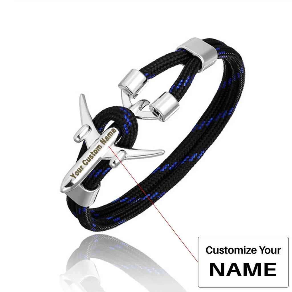 Customisable Airplane Shape Bracelet - view 7