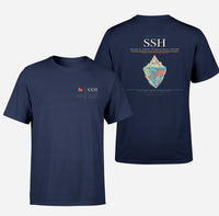 Thumbnail for Sharm El Sheikh International Airport (SSH) design printed on navy blue double-side t-shirt