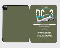 Thumbnail for Douglas DC-3 design on green army ipad tablet case
