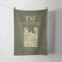 Thumbnail for Treviso Airport (TSF) design on green army towel