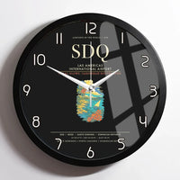 Thumbnail for Las Americas International Airport SDQ Wall-Clock Framed - Black