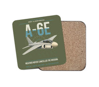Thumbnail for A-6E Intruder design on green army 1 piece coaster