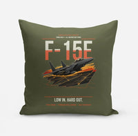 Thumbnail for F-15E Strike Eagle design on green army pillow