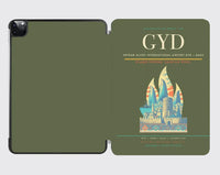 Thumbnail for Heydar Aliyev International Airport (GYD) design on green army ipad tablet case