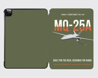 Thumbnail for MQ-25A STINGRAY design on green army ipad tablet case