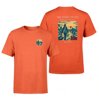 Thumbnail for VINTAGE G4503 - The Ferry Pilots - Double-Side T-Shirt design on orange double side t shirt
