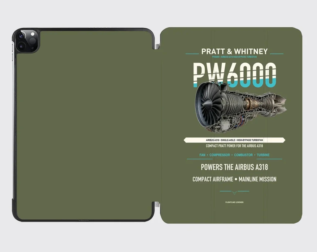 PW6000 design on green army ipad tablet case
