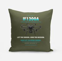 Thumbnail for Inspired Flight IF1200A design on green army pillow