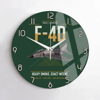 Thumbnail for F-4D Phantom II design on dark green no frame wall clock