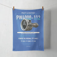 Thumbnail for PW4000-112 design on blue towel