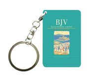Thumbnail for Milas-Bodrum Airport BJV Key Chain design on turquoise key chain