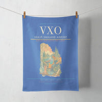 Thumbnail for Växjö Småland Airport (VXO) design on blue towel