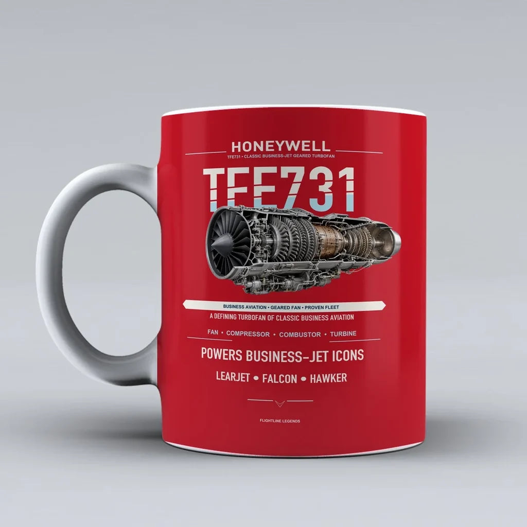 Mug design on red tfe731