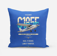 Thumbnail for Cessna A185F Skywagon design on blue pillow