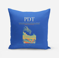 Thumbnail for Eastern Oregon Regional Airport (PDT) design on blue pillow