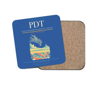 Thumbnail for Eastern Oregon Regional Airport (PDT) design on blue 1 piece coaster