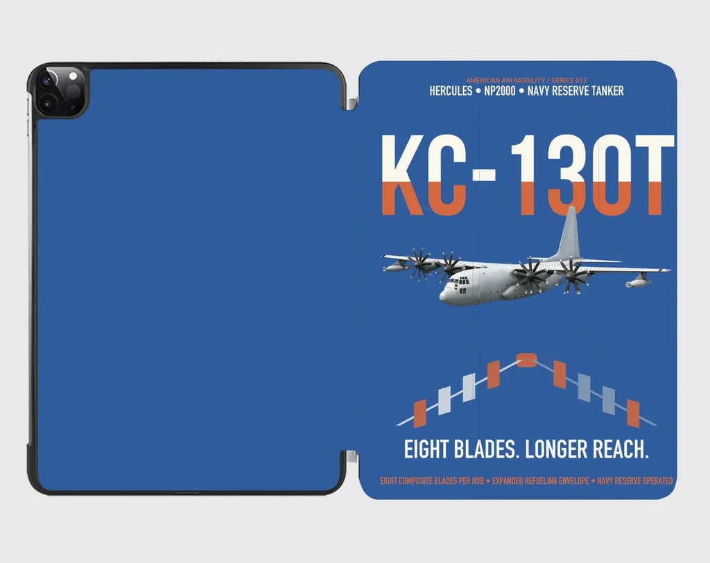 KC-130T NP2000 design on blue ipad tablet case