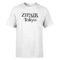 Thumbnail for Zipair logo printed on white cotton t-shirt