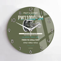 Thumbnail for PW1100G-JM design on green army no frame wall clock