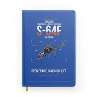 Thumbnail for Erickson S-64F Air Crane design on blue notebook