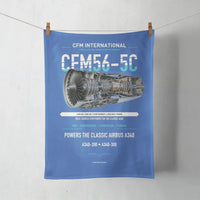 Thumbnail for CFM56-5C design on blue towel