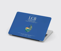 Thumbnail for Long Beach Airport (Daugherty Field) (LGB) design on blue MacBook case