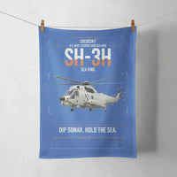 Thumbnail for Sikorsky SH-3H Sea King design on blue towel