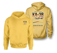 Thumbnail for KA-3B Skywarrior design on yellow double-side hoodie, double-side print
