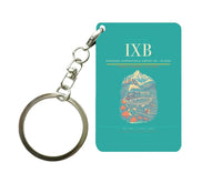 Thumbnail for Bagdogra International Airport IXB — Siliguri Key Chain design on turquoise key chain