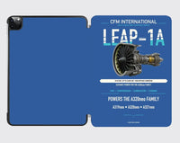 Thumbnail for CFM LEAP-1A design on blue ipad tablet case