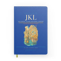 Thumbnail for Kalymnos Island National Airport (JKL) design on blue notebook
