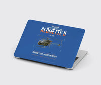 Thumbnail for Sud Aviation SE 3130 Alouette II design on blue MacBook case