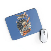 Thumbnail for Compression Turns Into Song design on blue rectangle mouse pad