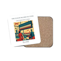 Thumbnail for The Flight Board Flutter - Designed Coasters design on white 1-piece