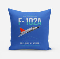 Thumbnail for F-102A Delta Dagger design on blue pillow