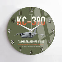 Thumbnail for Embraer KC-390 Millennium design on green army no frame wall clock