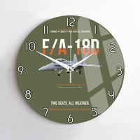 Thumbnail for F-A-18D Hornet Two Seats All Weather design on green army no frame wall clock