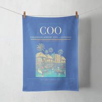 Thumbnail for Cadjehoun Airport (COO) design on blue towel