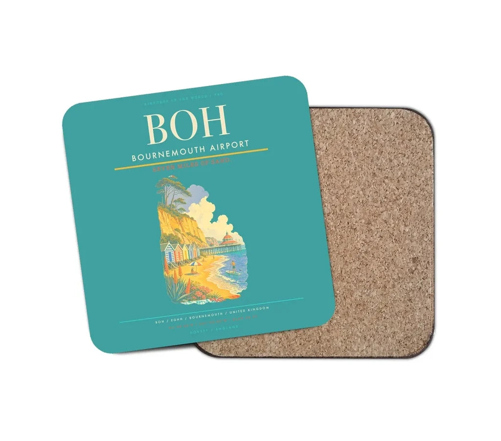Bournemouth Airport BOH Coaster 1-Piece - Turquoise